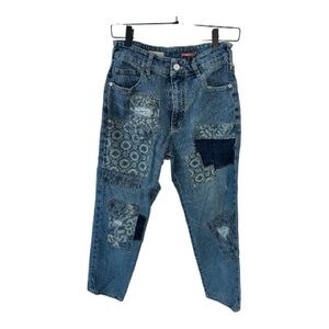 Pilcro Patchwork Crop Jeans by Anthropologie